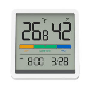 Original Xiaomi Youpin Miiiw Silent Indoor Temperaturer And Humidity Clock with Large 3.34 inch LCD Screen