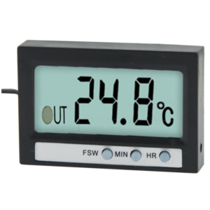 Dual Way (Indoor and Outdoor) LCD Digital Thermometer with Clock Display Function, TM-2