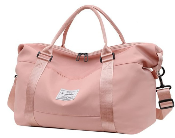 Bolsa esportiva de viagem, bolsa esportiva de ginástica embalável, bolsa de viagem de grande capacidade, bolsa de viagem de ombro resistente à água, f