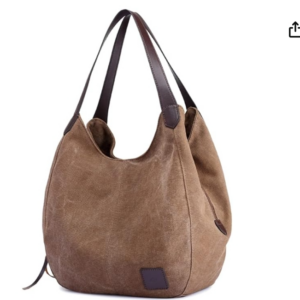 Bolsa, Yuwao Bolsa Feminina de Lona Bolsa de Ombro Multi-bolsos Vintage Bolsas Hobo
