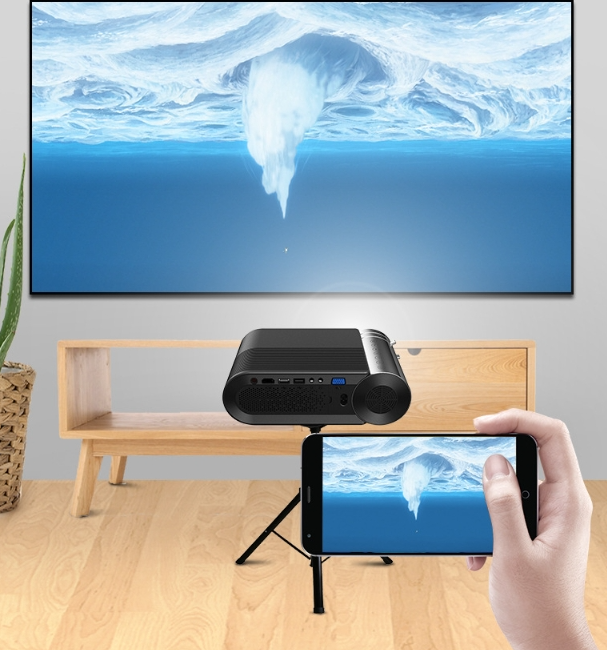 YG420 1280x1080P 2400LM Mini LED Projector Home Theater, Support HDMI & AV & SD & USB & VGA, Standard Version