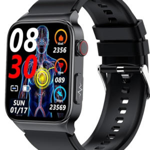 Relógio glicose no sangue – Relógio Inteligente Glicose no Sangue Rastreador Fitness – Relógio esportivo com rastreamento oxigênio no sangue ECG Monit