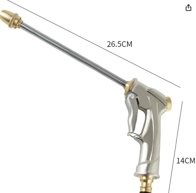 Bocal de mangueira de jardim,Bico da mangueira de jardim, pistola pulverizadora para lavagem de carros de alta pressão, bocal portátil da mangueira de