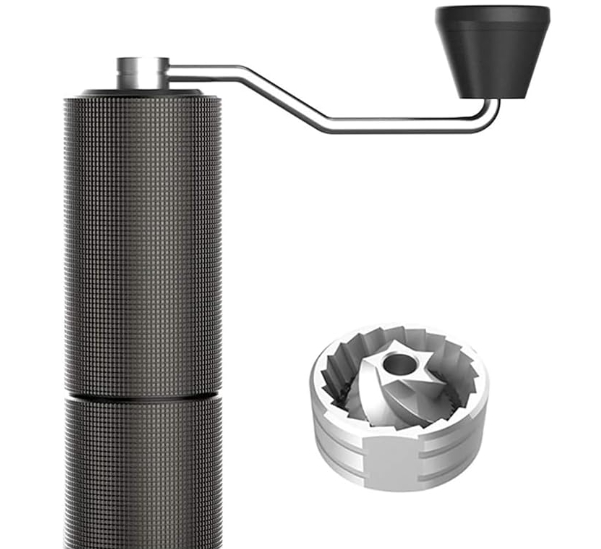 TIMEMORE Moedor de café manual Chestnut C2 com capacidade de 25 g com rebarba cônica de aço inoxidável CNC - configuração interna ajustável, posiciona