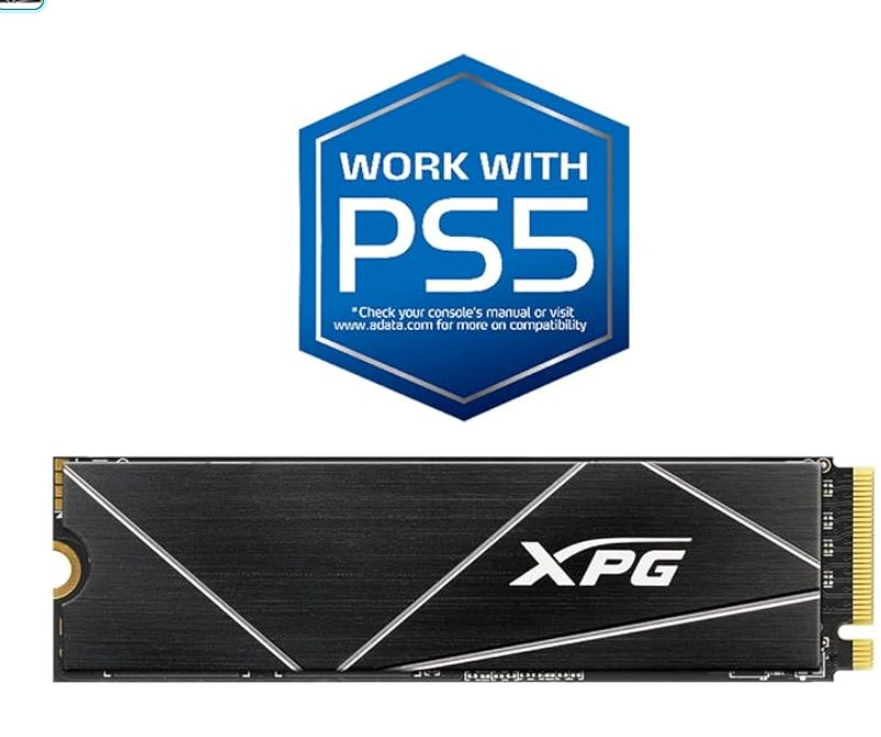 XPG Lâmina GAMMIX S70 de 512 GB – Funciona com SSD interno para jogos PlayStation 5, PCIe Gen4 M.2 2280 até 7.400 MB/s (AGAMMIXS70B-512G-CS)