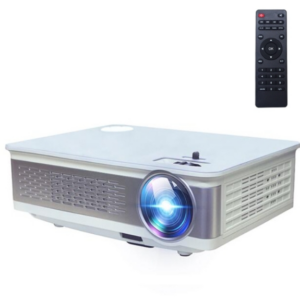 A76 5.8 inch Single LCD Display Panel 1280x768P Smart Projector with Remote Control, Android 6.0, Support AV / VGA / HDMI / USBX2 / SD Card /Audio