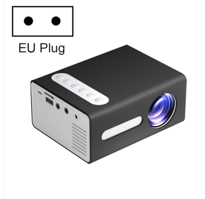 T300 25ANSI LED Portable Home Multimedia Gaming Projector black