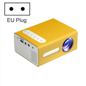 T300 25ANSI LED Portable Home Multimedia Gaming Projector yellow
