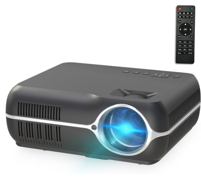 DH-A10 5.8 inch LCD Screen 4200 Lumens 1280 x 800P HD Smart Projector with Remote Control,Android 6.0 OS, Support WiFi, Bluetooth,HDMIx2, USBx2, VGA,