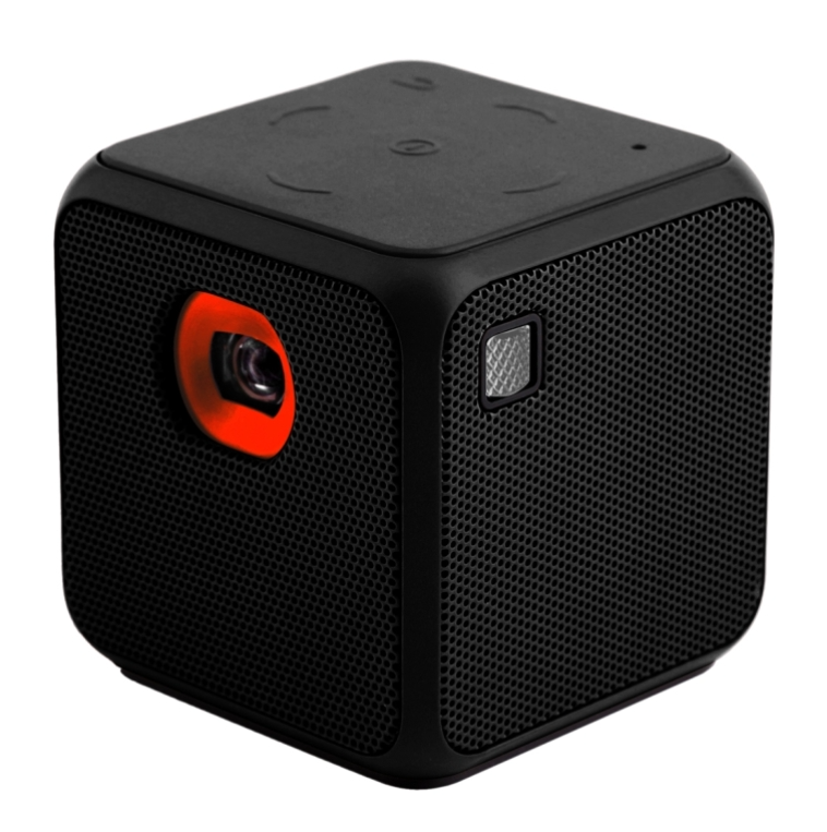 DL-S8 Cube Mini 60 Lumens Android Home Theater Bluetooth LED Projector with Remote Control, Support Micro SD & USB & WiFi & Audio Out