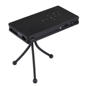 0.2-4M 40-120 inches 100 Lumens Portable Handheld Micro Projector HD Home Theater with IR Remote Controller & Power Adapter & Holder, Support