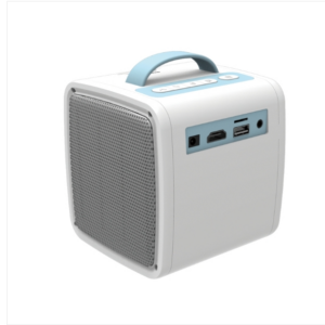 Q2 LED HD 1080P Mini Portable Projector Micro Kids Projector, Blue and White