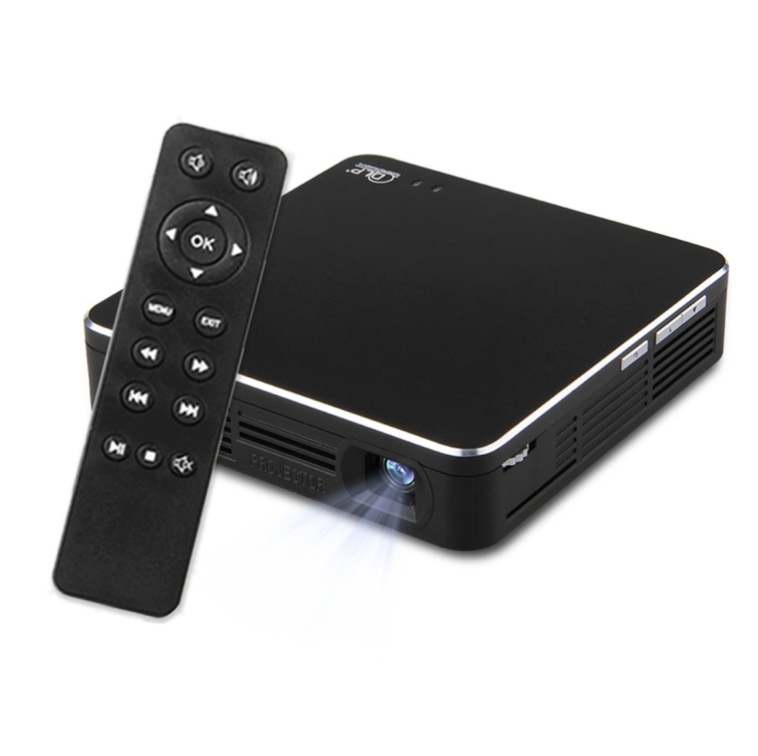 HDP200-RTS Mini Portable 100 ANSI Lumens DLP Projector with Remote Control, Support MHL / HDMI / USB / AirPlay / Micacast