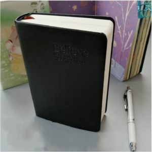 Extra thick vintage simple imitation leather thickened horizontal line blank notebook