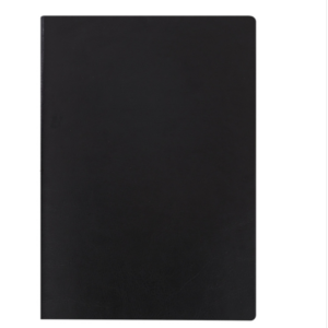 Imitation leather business notebook vintage notepad, cover color: black, size: A5