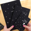 Sketchbook diary drawing doodle soft black paper sketch book sketching painting notebook office school supplies gift, specifications: large 16K