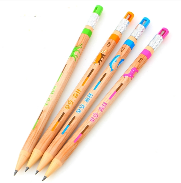4pcs one sale cartoon animal children environmental protection pencil sketching special drawing school supplies stationery