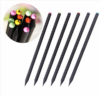Box of 6 DIY HB Black Wood Pencils Diamond Series Standard Pencils Drawing Supplies