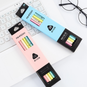 Standard Pencils Hobby Black Wooden Drawing Pencils School Stationery Office Supplies, Random Colors