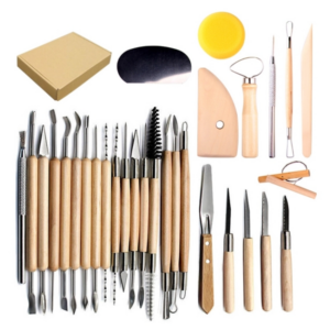 30 In 1 Wooden Pottery Clay Tools Multi-Function Clay Sculpture Tools