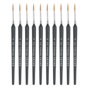 10 PCS 6 WeiZhuang Hook Line Pen Painting Hand-painted Watercolor Wolf Mint Hook Line Pen Painting Stroke Thin Line Brush