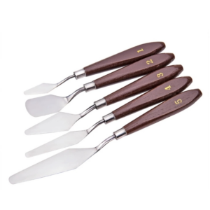1 Sets/5PCS Plastic Handle Acrylic Painting Gouache Paint Knife