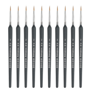 10 PCS 2 WeiZhuang Hook Line Pen Painting Hand-painted Watercolor Wolf Mint Hook Line Pen Painting Stroke Thin Line Brush, Color:Dark Blue