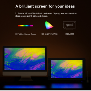 Paintmaker VK2200 Pro 21.5-inch 8192 Level Pressure Sensitive Electronic Drawing Digitizer Board