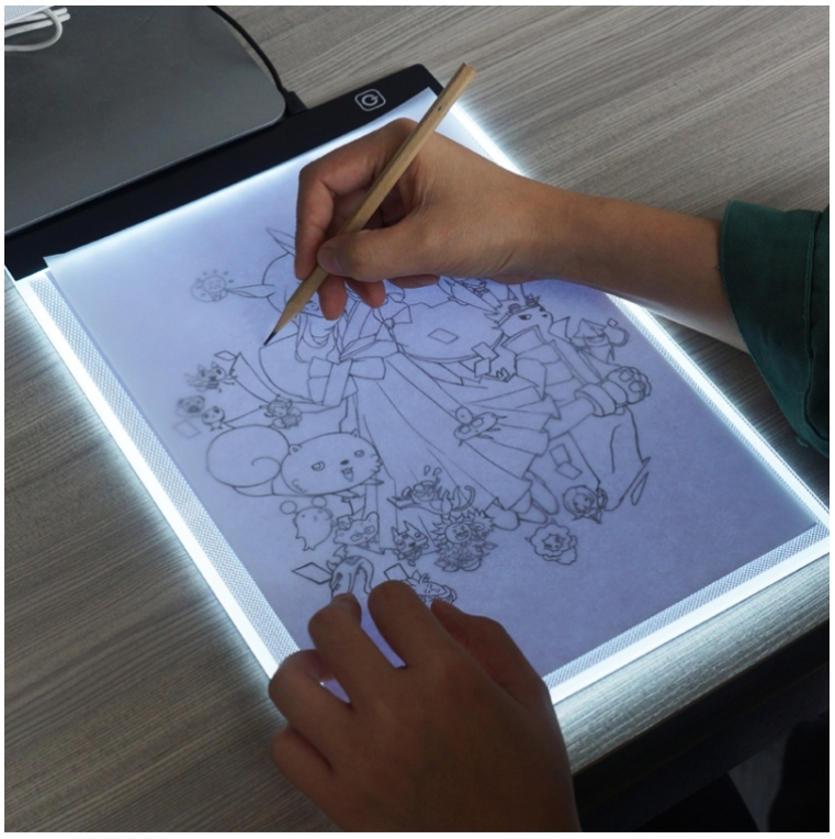 Ultra-thin A4 Size Portable USB LED Artcraft Tracing Light Box Copy Board for Artists Drawing Sketching Animation and X-ray Viewing