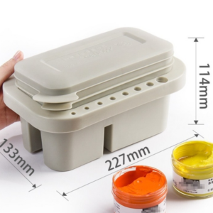 Art Oil Painting Student Multi-Purpose Brush Washers 3-in-1 Brush Washer with Color Palette Inside Brush Holder (Hand Drawing)