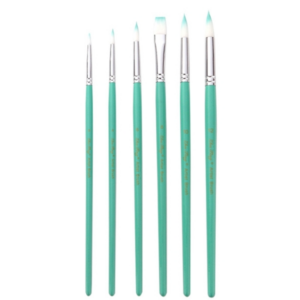 Bamboo Pavilion 2 Sets Pearlescent Rod Nylon Bristle Gouache Pen Set