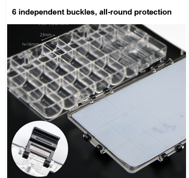 Watercolor Moisture Palette Leak-proof Sealed Sketch Box, Style: 24 Compartment Classic