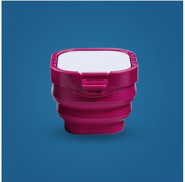 Folding Bucket Paint Box Multifunctional Palette Watercolor Humidor Brush Washer Portable Painting Tools (Red)