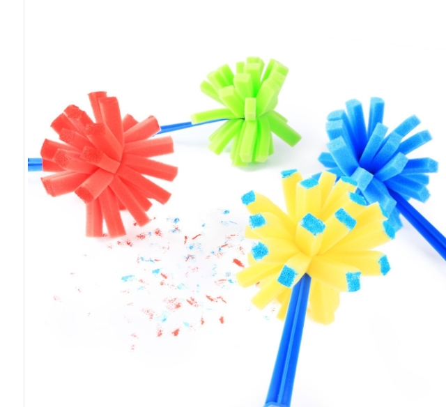 5 Sets Sold SpongeBob Stamp Stick Children's Painting Doodle Tool (Explosion Brush)