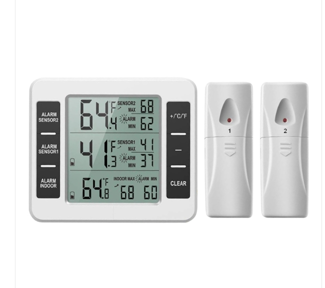 Home Refrigerator Thermometer Wireless