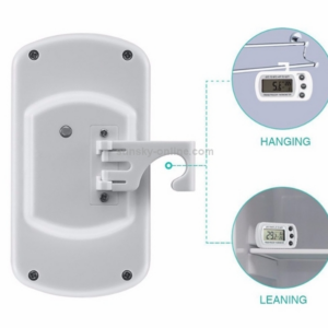 Digital LCD Thermometer Refrigerator Temperature Sensor Freezing Temperature Detector (Black)