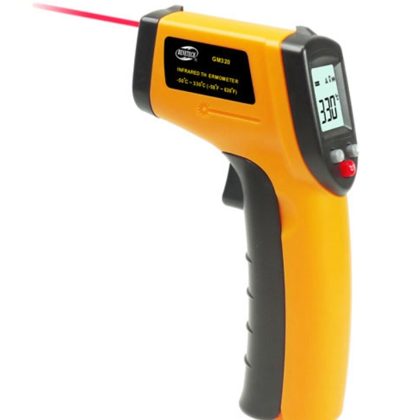 BENETECH Infrared Temperature Tester, Range: -50 - 400 degrees Celsius (GM320)