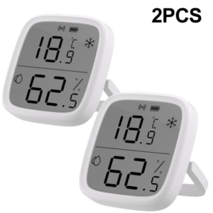 2Pcs SONOFF SNZB-02D LCD Smart Temperature Humidity Sensor APP Real-time Monitoring Work with ZB Bridge-P/ ZB Dongle/ NS Pane
