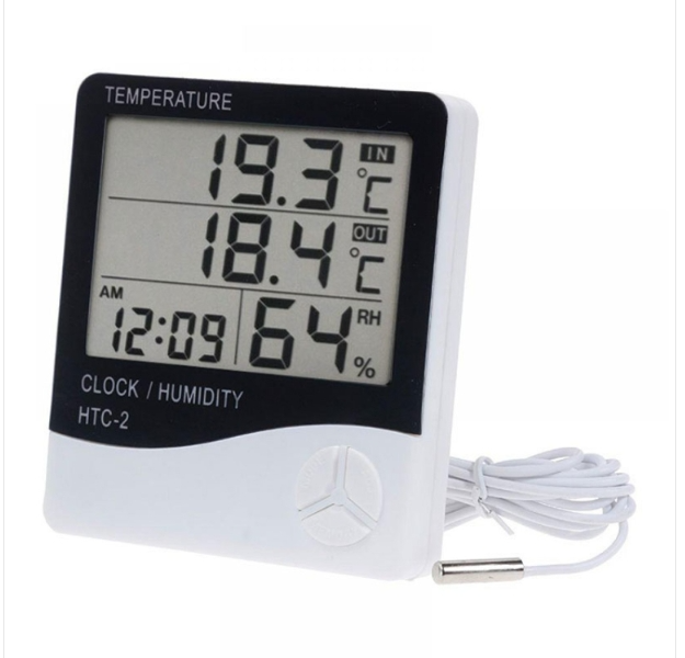 Indoor and outdoor electronic temperature and humidity meter