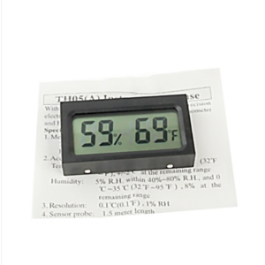 Mini Thermo-Hygrometer (Black)