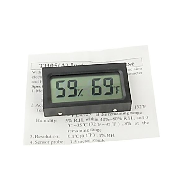 Mini Thermo-Hygrometer (Black)