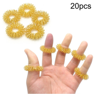 20 PCS Finger Massage Ring Body Massager Relax Hand Massage
