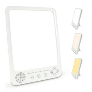 Simulated Sunlight Lamp White Noises Machine SAD Therapy Light With Timer(3 Color Temperature)