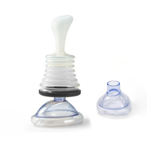 Home Portable Breathing Trainer Choking First Aid Mask for Adults and Children (Black Model)