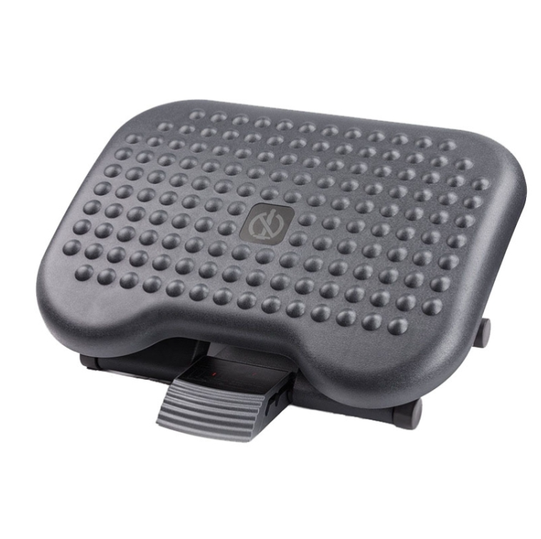 Office Adjustable Massage Foot Pedal Children Step Stool Pregnant Women Massage Mat(Black)