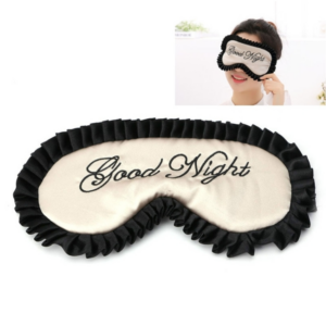 Comfortable Imitation Silk Satin Personalized Travel Sleep Mask Eye Cover