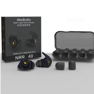 Anti-Noise Sleeping Earplugs Soundproof Earplugs (Black)