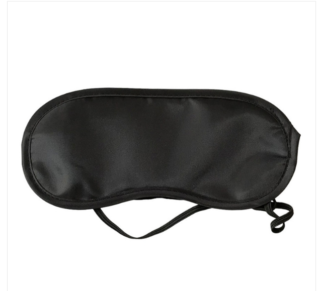 Breathable Polyester Solid Color Eye Shield (Black)