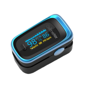 Finger Pulse Oximeter Finger Pulse Blood Oxygen Saturation Monitor, 131R Blue Black(English Manual)