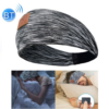 Bluetooth Wireless Headband Quick Drying Sleeping Headphones with HD Speakers(Stripe Black)